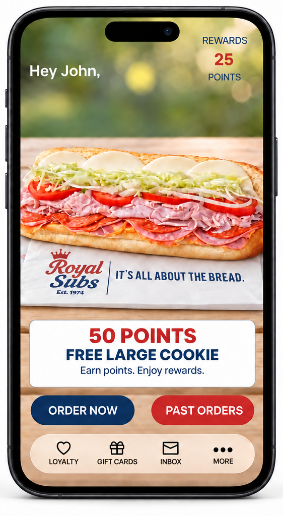 Royal Subs 50-point cookie reward Royal Subs 50-point cookie reward
